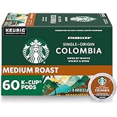 Starbucks K-Cup Coffee Pods, Medium Roast Coffee, Colombia, 100% Arabica, 6 boxes (60 pods total)