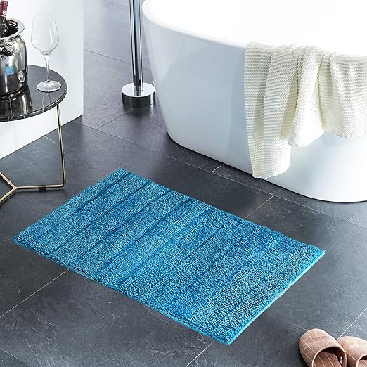 Shacos Super Soft Yellow Bath Rug 50x80cm Microfiber Absorbent Bathroom Rugs Set Non Slip Machine Washable