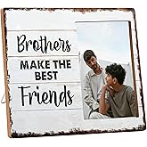 Brother Picture Frame Gifts, Me and My Brother Photo Frame, Picture Frames Gift for Sibling Brothers Twins, New Brother Gift for Birthday Christmas, Brothers Make the Best Friends Favors -C20