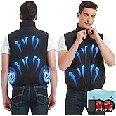 Lvkakmox Cooling Vest Jacket with 2 Fans - Men and Women 21V Air Conditioner Lightweight Vests, With 20000mAh Battery