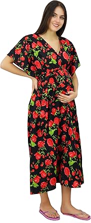 maternity kaftan maxi dress