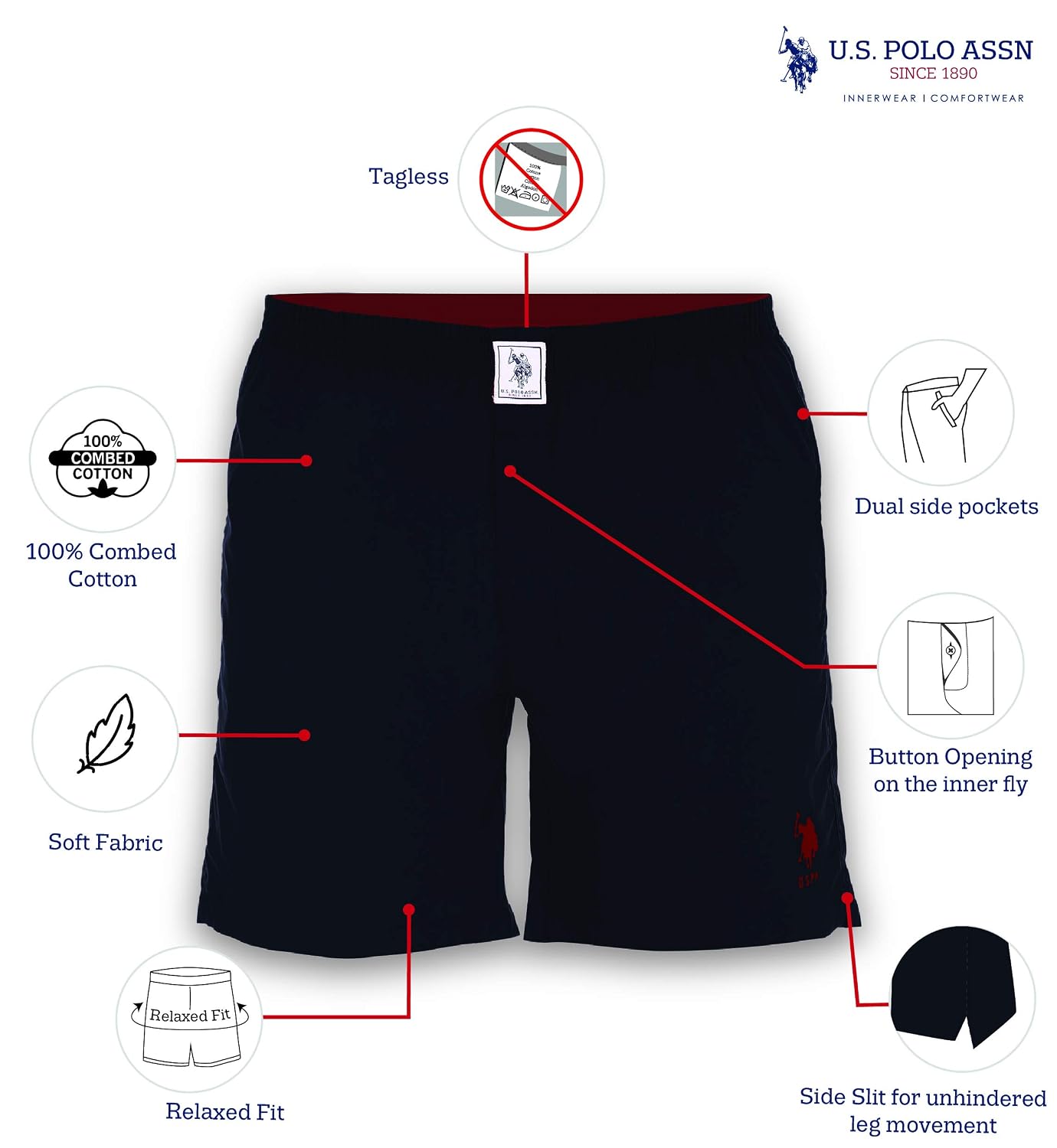 Best Men's Plain Cotton Boxer | US Polo Association Boxer | BEST MENS TREND Best Men's Plain Cotton Boxer | US Polo Association Boxer | BEST MENS TREND