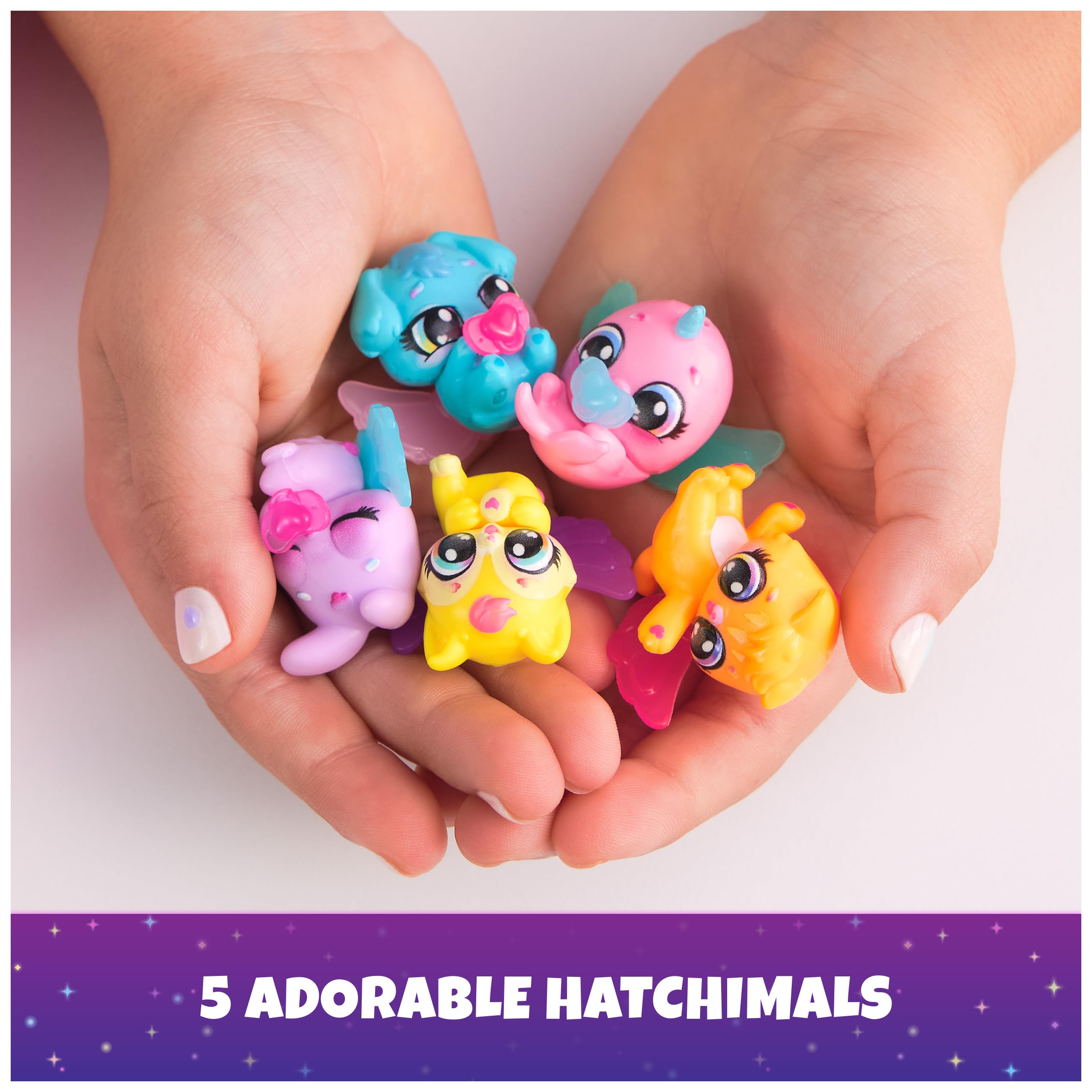 Hatchimals Alive, Neon Rainbow Spring Basket Toy (Styles May Vary), 3 Self-Hatching Easter Eggs, Gifts & Stocking Stuffers for Girls & Boys Ages 3 & up