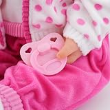 The Magic Toy Shop BiBi Doll 20in Baby Girl with Sounds Polka Dot Outfit view 8