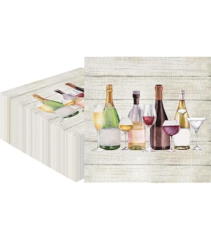 Mud Pie – Tovaglioli Di Carta Natalizi Con Babbo Natale, Set Da 20 Pezzi, Misura 12,7 X 15,2 Cm, Per Cocktail E Aperitivi