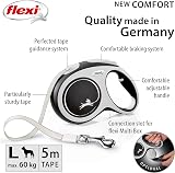 flexi Comfort L Tape 5 m black retractable dog leash up to 60 kg view 2
