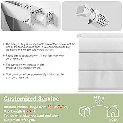 Sulugood No Tools No Drill Cordless Light Filtering