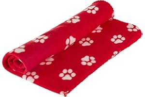 Ultra Light Comfortable Soft 55 x 39 Inches Fleece Pet Dog Cat Year Round Blanket Animals Puppy Kitten Bed Warm Sleep Mat Fab