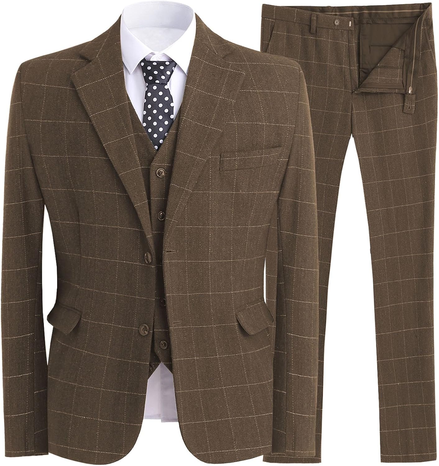 mens plaid tweed pants