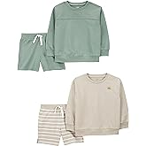 Simple Joys by Carter's baby-boys 4-piece Sweatshirt Set