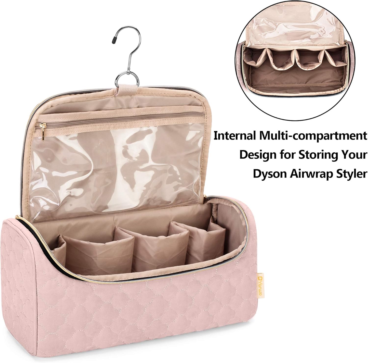 Yarwo Travel Organsier Bag Compatible with Dyson Airwrap Styler Complete - Image 5
