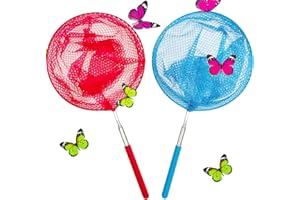Toromp Telescopic Butterfly Nets - Great for Catching Insects Bugs Fishing - Outdoor Toy for Kids Playing - Extendable from 6
