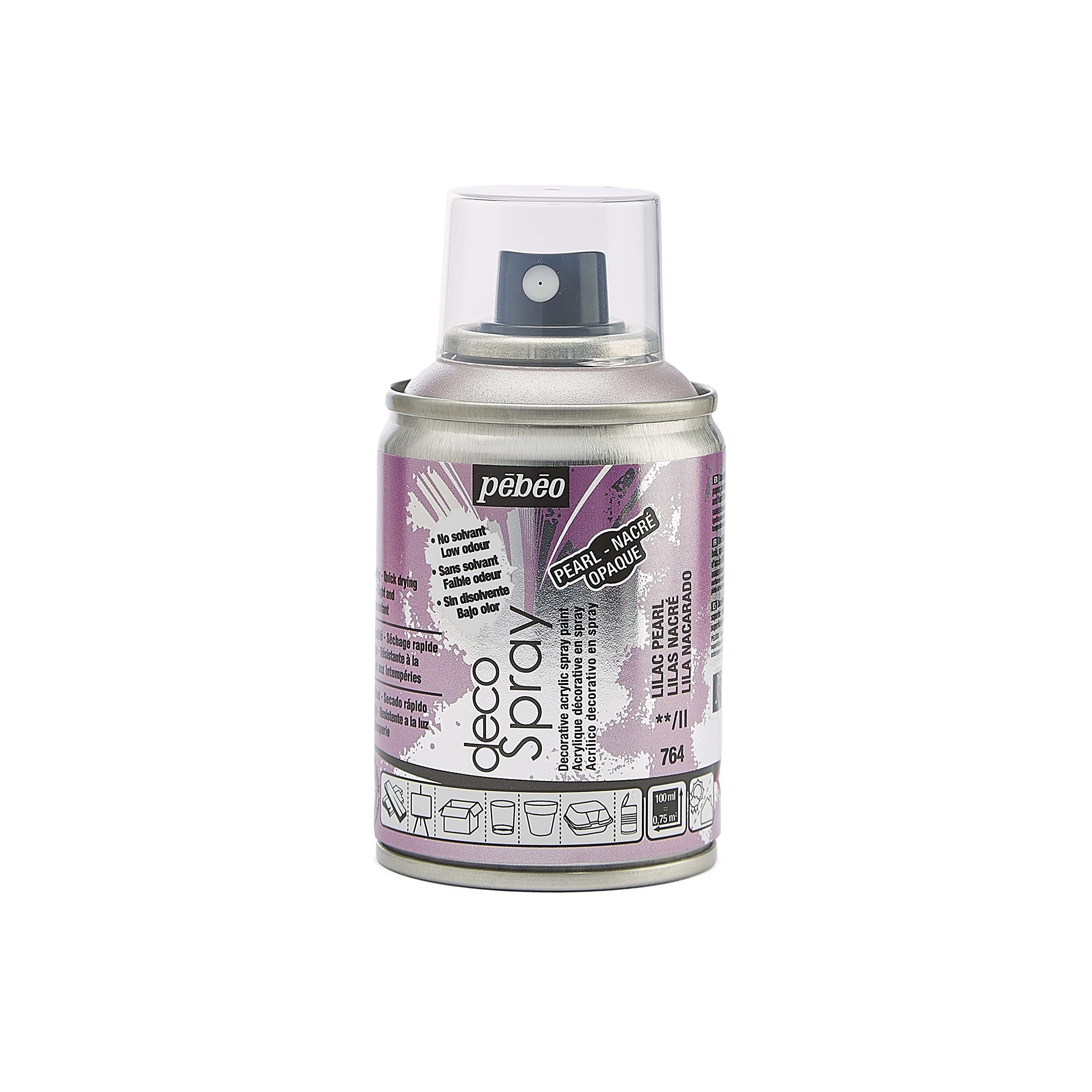 PEBEO 93764 100ml Deco Spray, Acrylic, Lilac Pearl, 10.5 x 5.2 x 5.2 cm