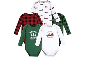 Hudson Baby baby-girls Cotton Long-sleeve Bodysuits