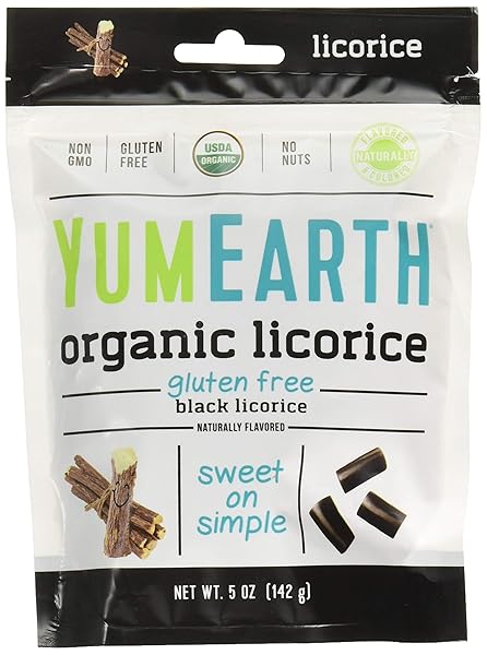 YUMEARTH ORGANIC LICORICE BLACK 5 OZ 142 G