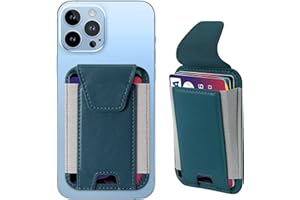 Miroddi for MagSafe Wallet with Privacy Flap, Strongest Magnetic Card Holder for iPhone 17, iPhone 16/15/14/13/12 Series, Detachable Leather Magnetic Phone Wallet, RFID Blocking, Fit 7 Cards, Blue