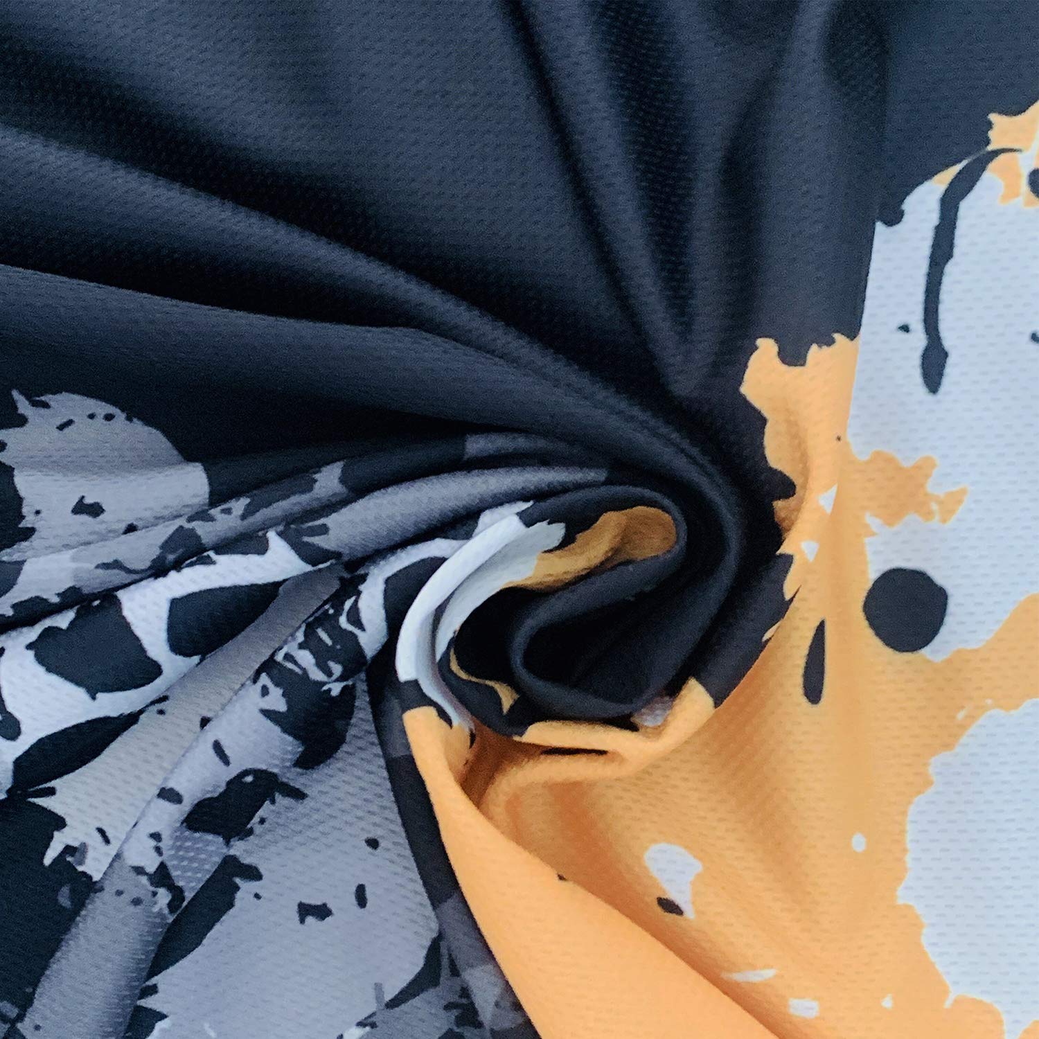 MISSFLAWERING Mens Off-Road Motorcycle Jersey V Navy Long Sleeve Mountain Bike Bicycle Sports Shirt/Large