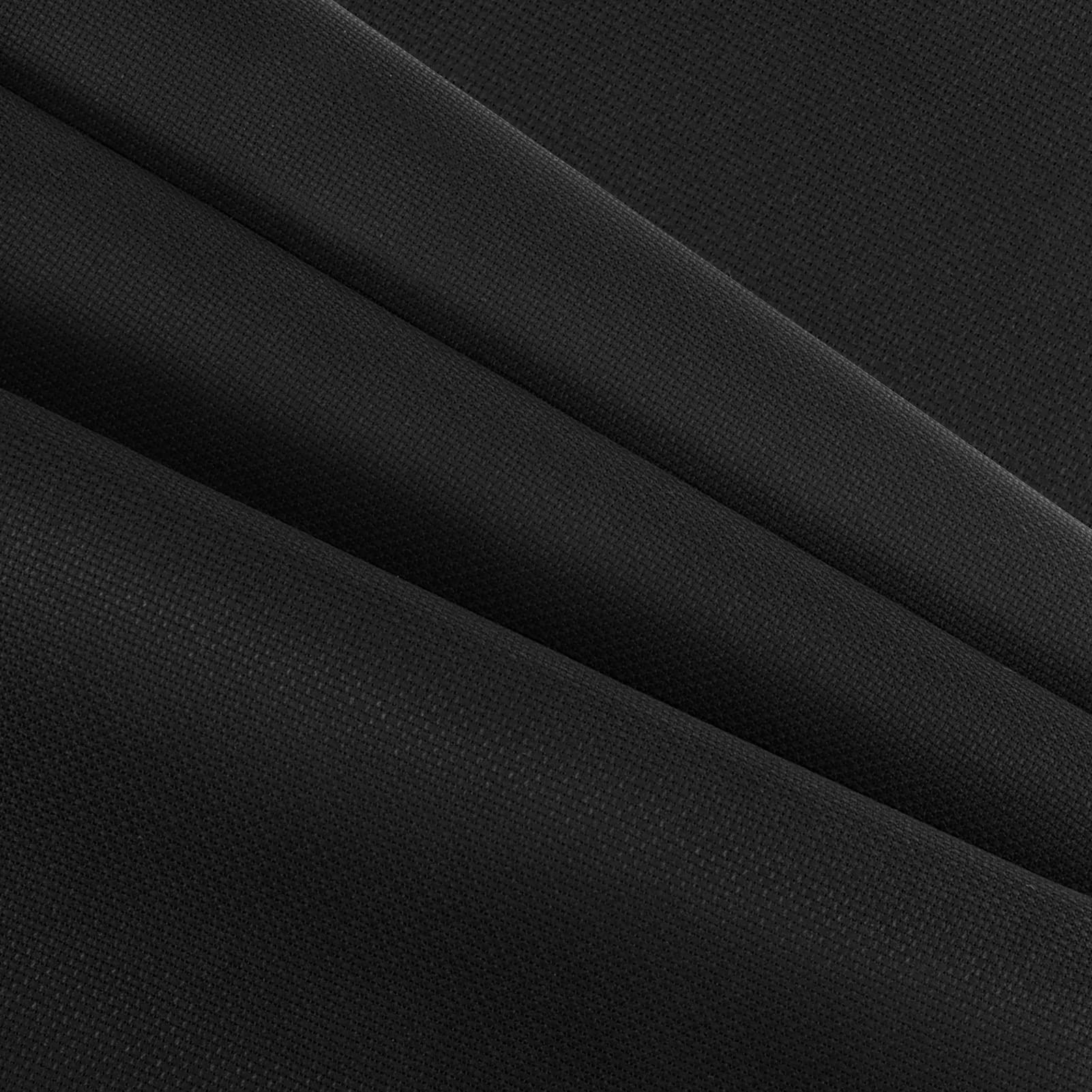 Caydo 18 Count Black Cross Stitch Fabric 100 x 150 cm Black Aida for Handmade Cross Stitch Fabric Needlework