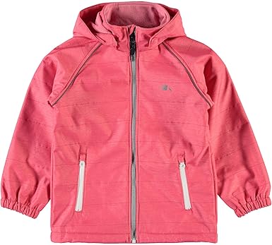 NAME IT Mini Mädchen Softshelljacke NKFAlfa Wassersäule 8000 mm Sunkist Coral
