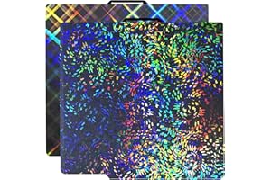 RugooSpink Build Plate for X1 X1C A1 257.5 x257.5MM Build Sheet Dual Sided Spring Steel Sheet Removable Heated Bed Smooth H1H Platform for Bambu X1E P1P P1S 3D Printer (Skynet+ Heavenly Eye)