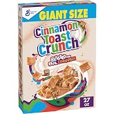 Cinnamon Toast Crunch Breakfast Cereal, Giant Size, 27 oz | 16g Whole Grain, Good Source of Calcium, 12 Vitamins &amp; Minerals, Great Snack Mix Base or Ice Cream Topping