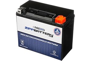 ZIPPBATTERY YTX20HL-BS 12V 310 CCA AGM – Maintenance-Free 18Ah Battery for ATV, UTV, Motorcycle, Snowmobile, Jet Ski – T3 Nut & Bolt Terminal – Fits Harley Electra Glide, Polaris Sportsman 850
