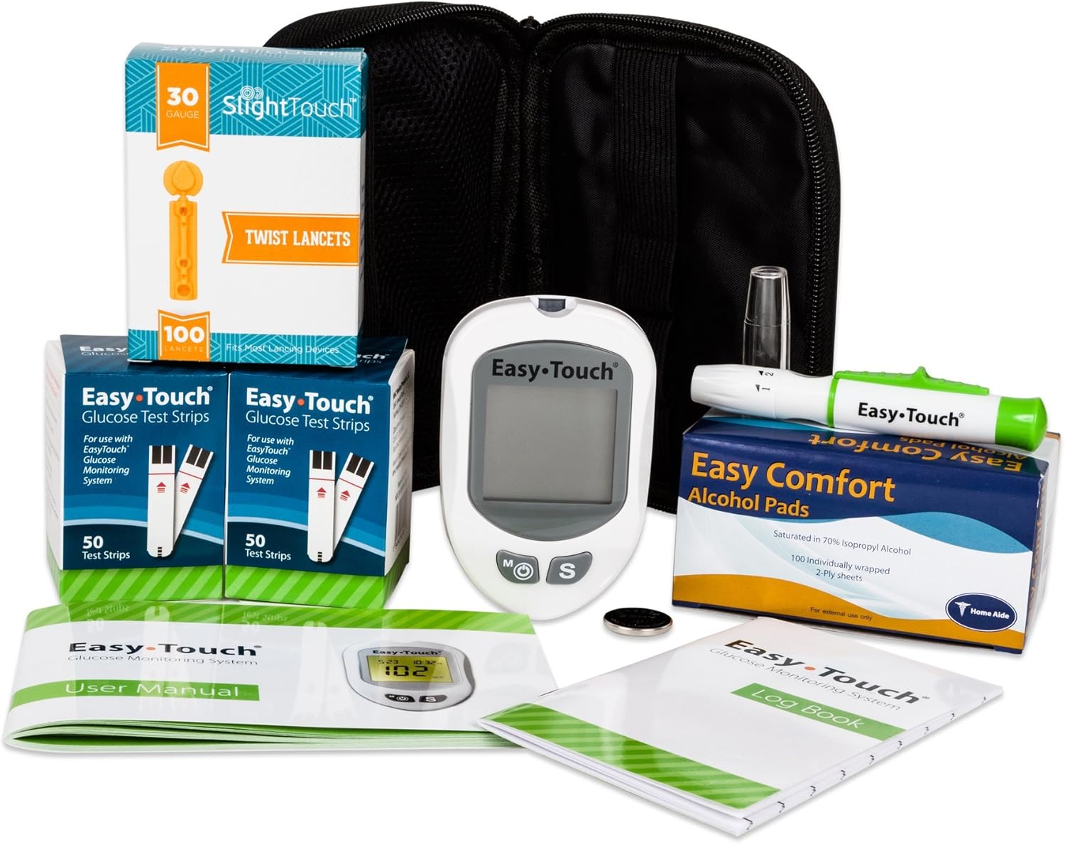 Amazon Easy Touch Diabetes Testing Kit Easy Touch Meter, 100 Easy