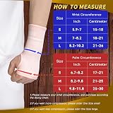 INDEEMAX Copper Infused Wrist Support Sleeve 1 Pair M Pink Left/Right view 3