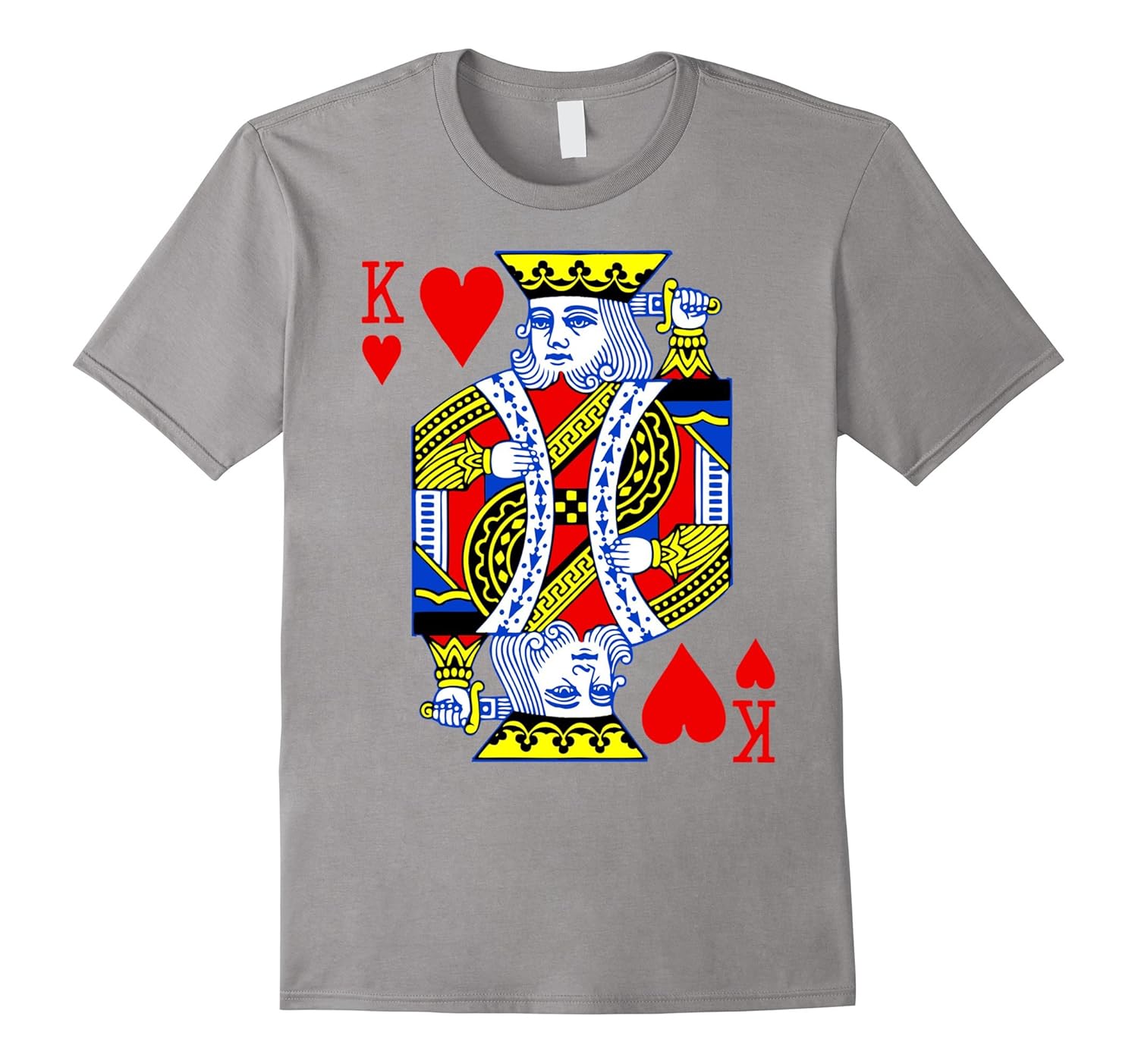 Valentines Day Shirt Couples King Queen Of Hearts Deck Cards-ANZ