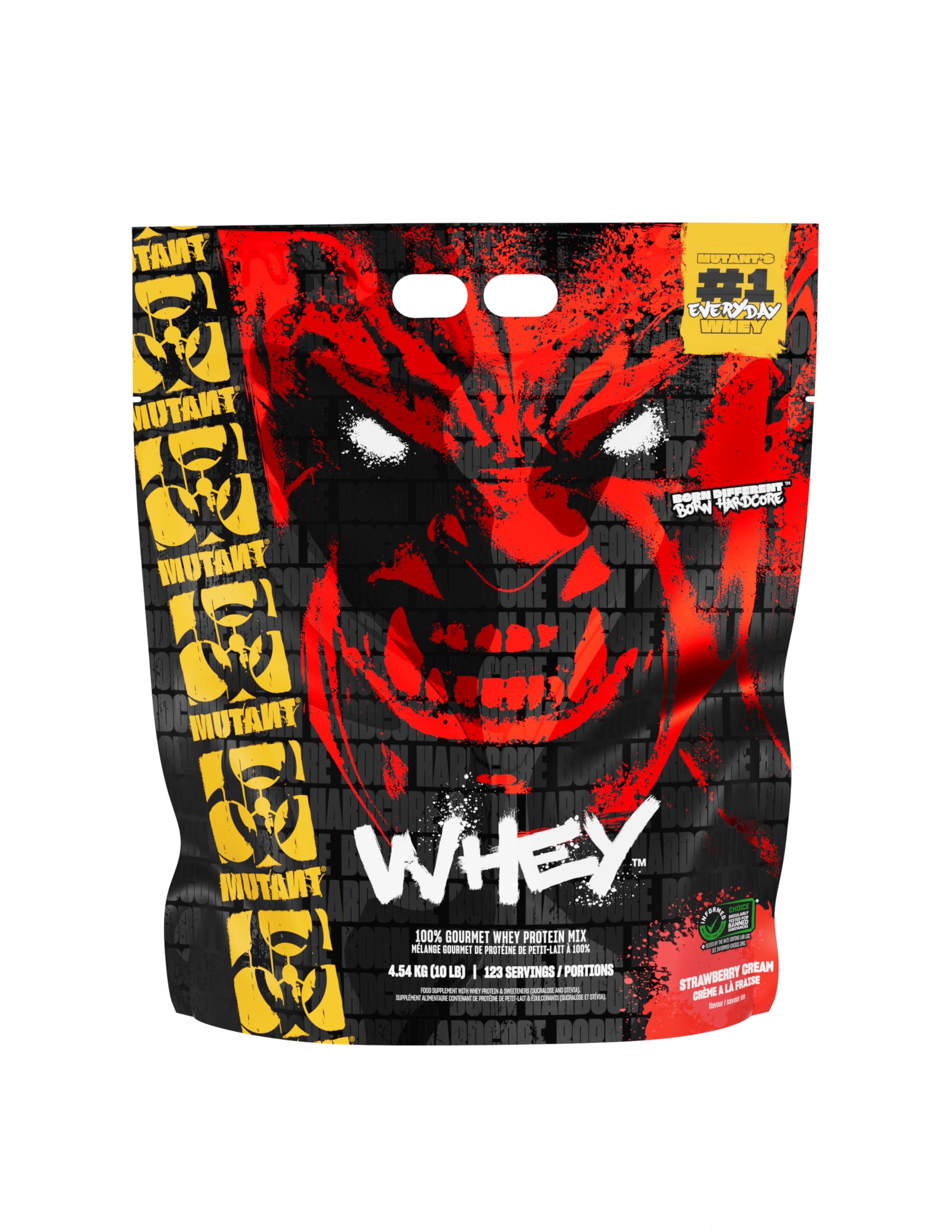 MUTANT Whey | 100% Whey Protein Powder Shake, Gourmet Taste | 22g of Protein | Fast Absorbing, Easy Digesting | 4540 g | Strawberry Cream