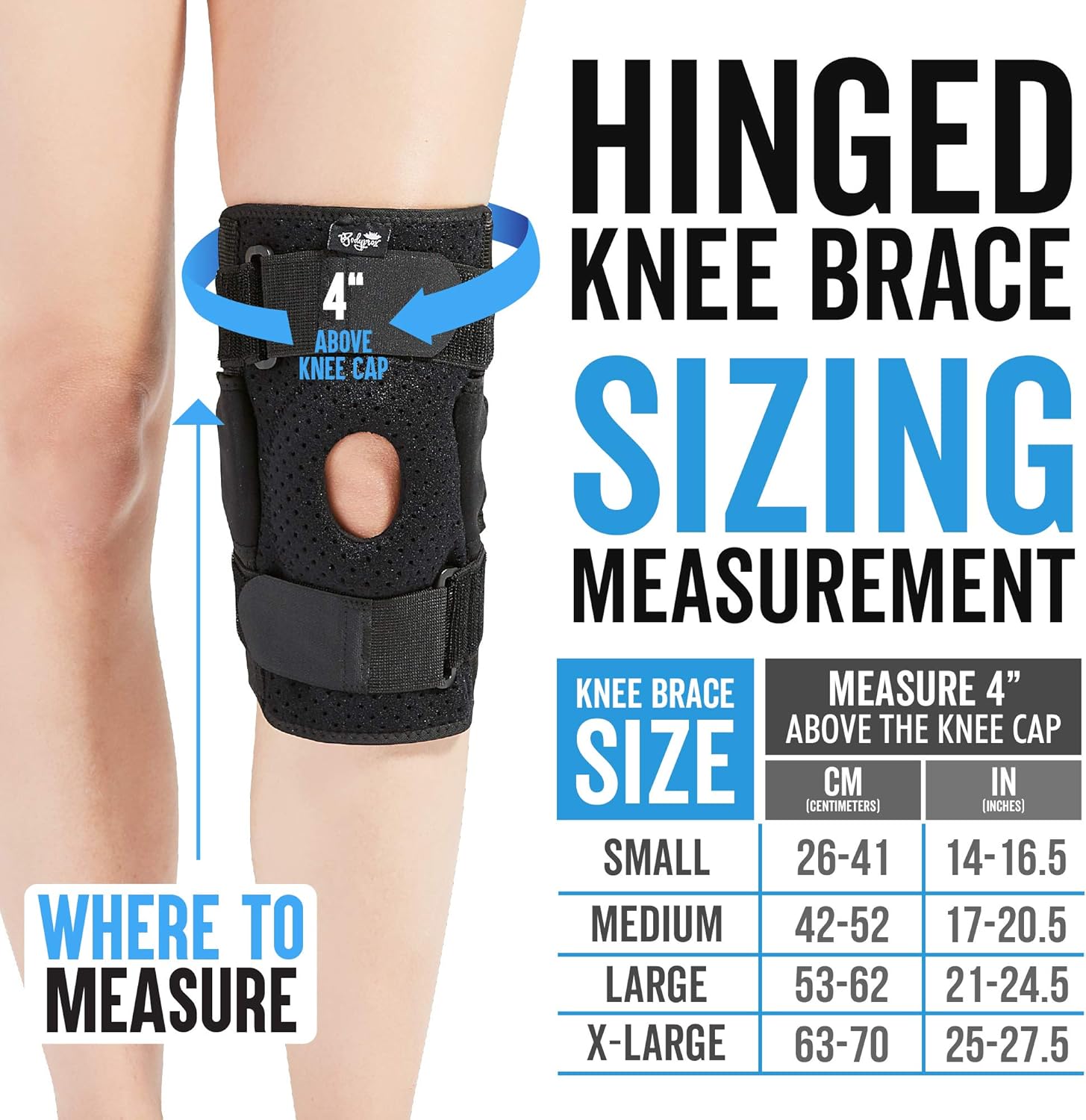Hinged Knee Brace for Men and Women, Knee Support for Swollen ACL, Tendon, Ligament and Meniscus Injuries: Industrial & Scientific