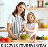 PJCKitchen Salt and Pepper Grinder Set - Copper Stainless Steel, 6 oz view 7
