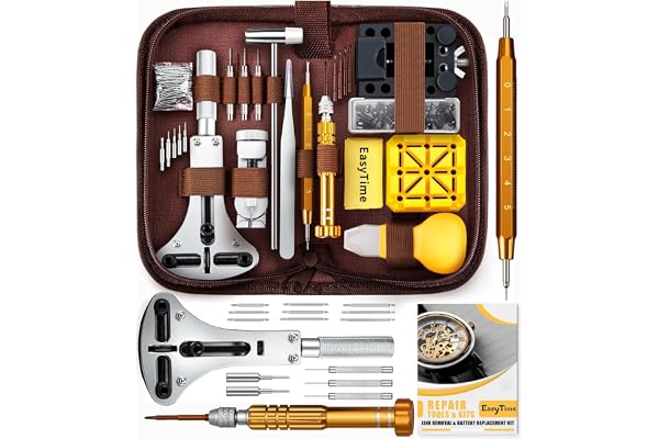 EasyTime Watch Repair Tool Kit: Link Back Pin Removal & Battery Replacement | 149PCS Complete Watch Repair Tools & Kits - Eas