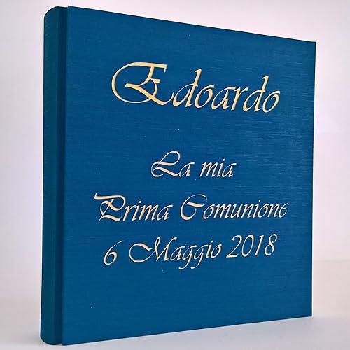 Album Fotografico In Tela Di Lino Con Frase Dedica Incisa E Personalizzabile A Tuo Piacimento Regalo Originale Prima Comunione Battesimo Matrimonio Amazon It Handmade
