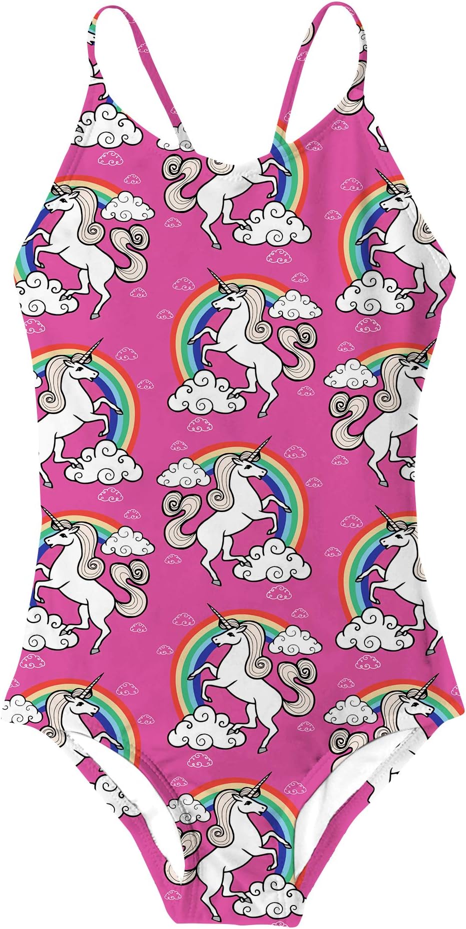 BFUSTYLE Girls One Piece Swimsuits Hawaiian Beach Swimwear 3-12 Years