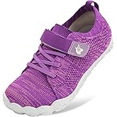 LeIsfIt Kids Girls Boys Shoes Wide Barefoot Shoes Kids Anti-Slip Sneakers Lightweight Hiking Sneakers for Toddler Little Big Kid