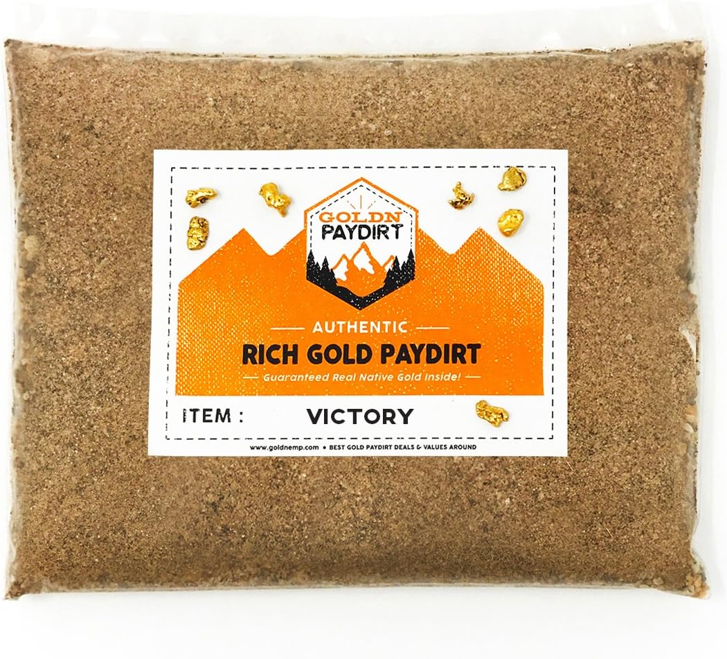 Goldn Gold Paydirt Victory Panning Pay Dirt Bag – Gold Prospecting Concentrate
