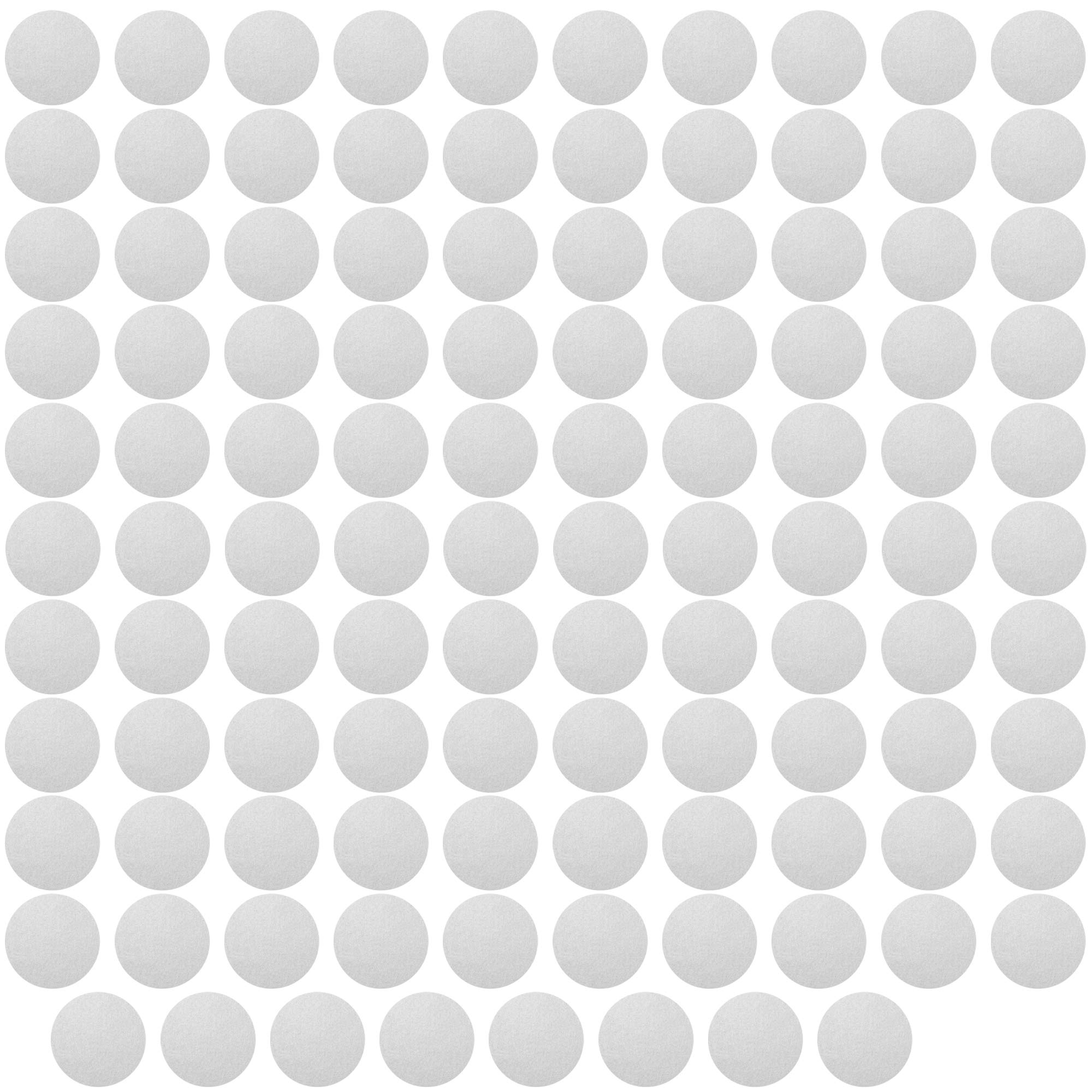 PREMYO Set of 108 Dot Wall Stickers Kids - Nursery Decor Easy to Apply - Decals for Bedrooms for Girls Boys Silver