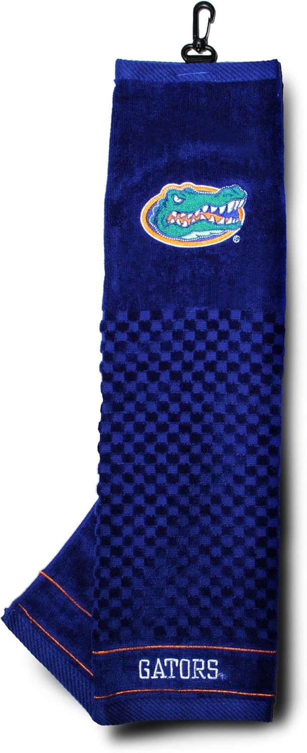 Team Golf NCAA Florida Gators Embroidered Golf Towel, Checkered Scrubber Design, Embroidered Logo : Sports Fan Golf Towels : Sports & Outdoors