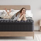 VERHOPE Queen Mattress, 12 Inch Queen Medium Firm Hybrid Mattress in a Box, Individual Pocket Spring for Pressure Relief & Motion Isolation, Reinforced Edge Support, CertiPUR-US Certified