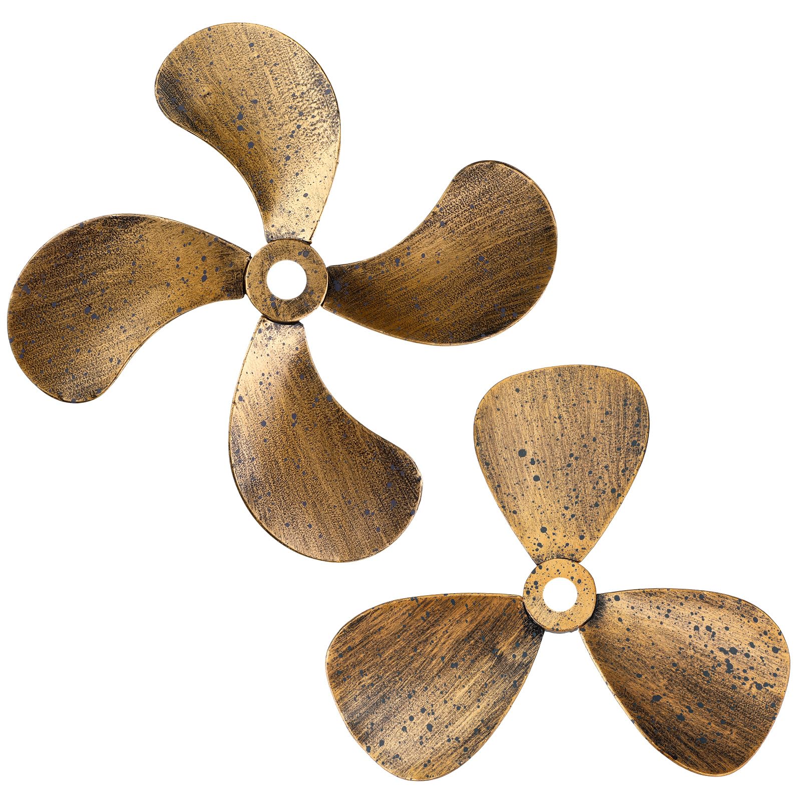 Photo 1 of Gisafai 2 Pcs Metal Nautical Wall Art Decor Ship Airplane Propeller Wall Art Vintage Nautical Decorative Rustic Boat Propeller Decor for Home Interior Decorations