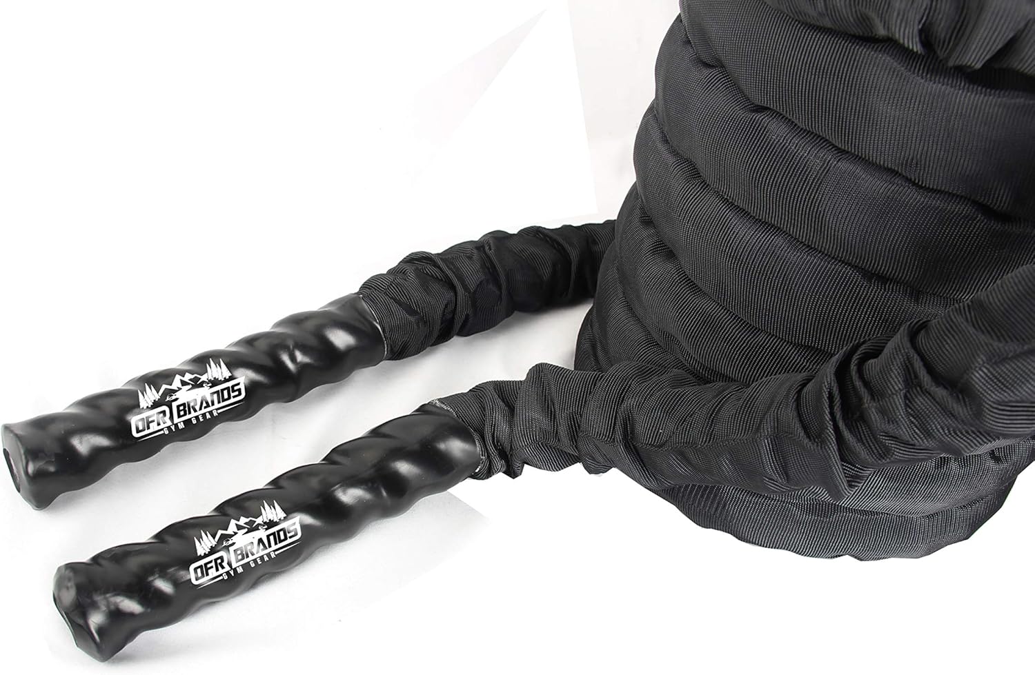 Offroading Gear 40'x1.5 Battle Exercise Workout Rope w/Anchor - Great for Strength Training & Conditioning - Crossfit/Gym : Sports & Outdoors