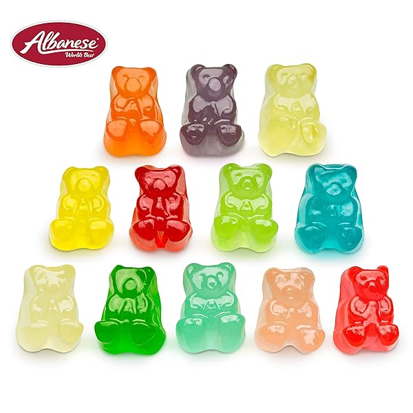 ALBANESE WORLD’S BEST 12 FLAVOR GUMMI BEAR CUBS, 5LBS OF CANDY