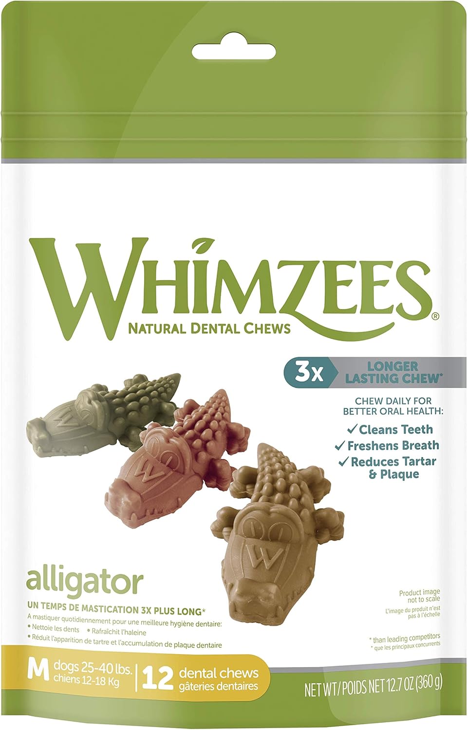 Whimzees alligator medium Clearance