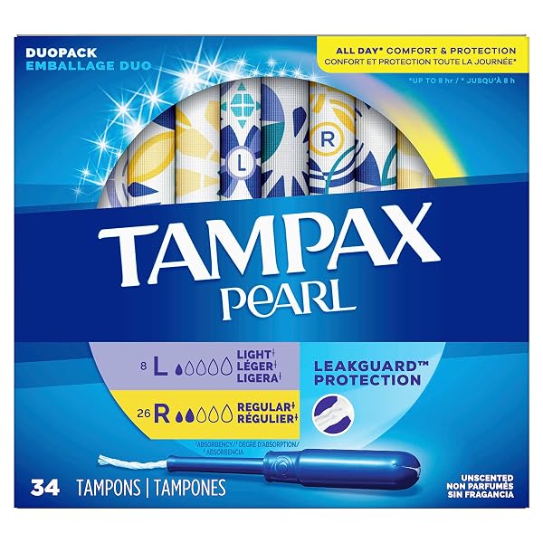 TAMPAX PEARL DUO PACK LIGHT/REGULAR 34CT