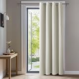 Deconovo Thermal Insulated Room Darkening Curtain 52x90 Beige 1 Panel
