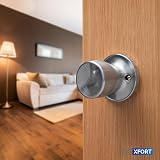 XFORT Tulip Passage Knob Set Satin Chrome Door Knob for Internal Doors view 3