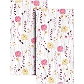 Pink Flower Decorative Hand Towels for Bathroom 14x28 Inch, Watercolor Floral Bath Hand Towels Set of 2 for Beach Gym Hotel Yoga,Housewarming Gifts for New Home Women