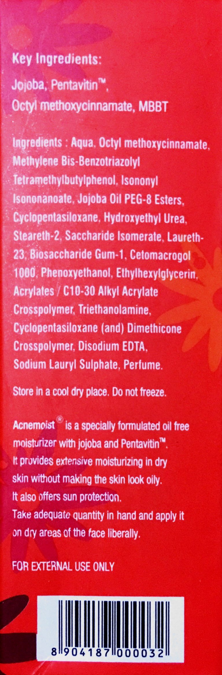 acne moist moisturizer