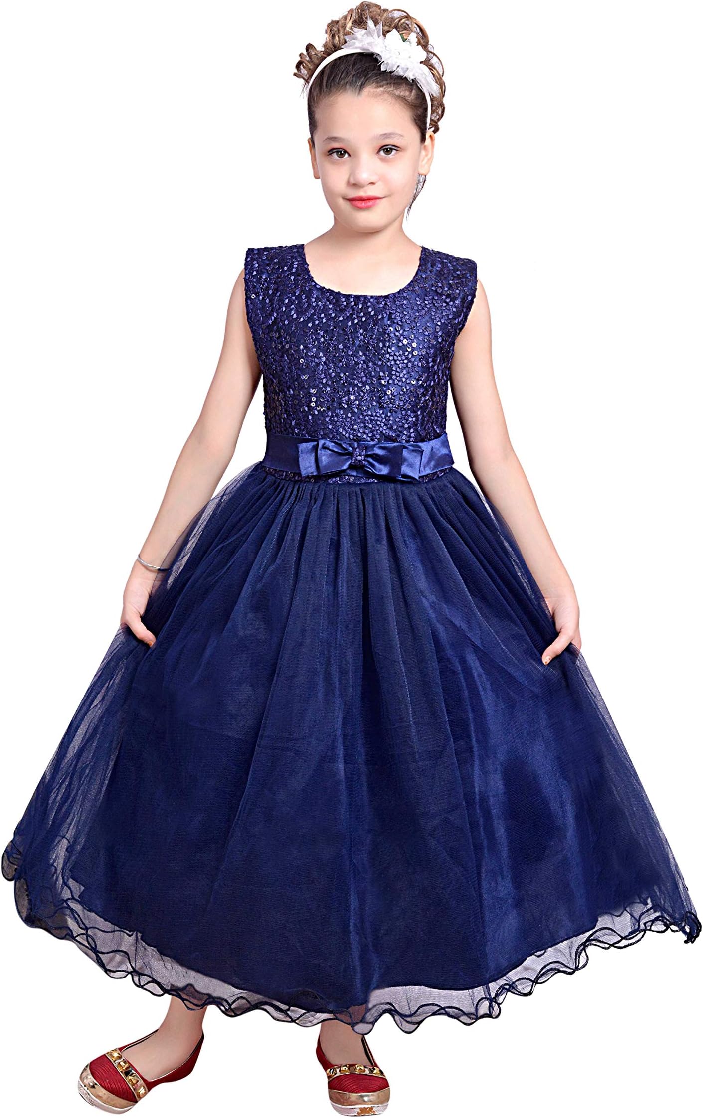 MISHU Girls' Knee Length Dress.